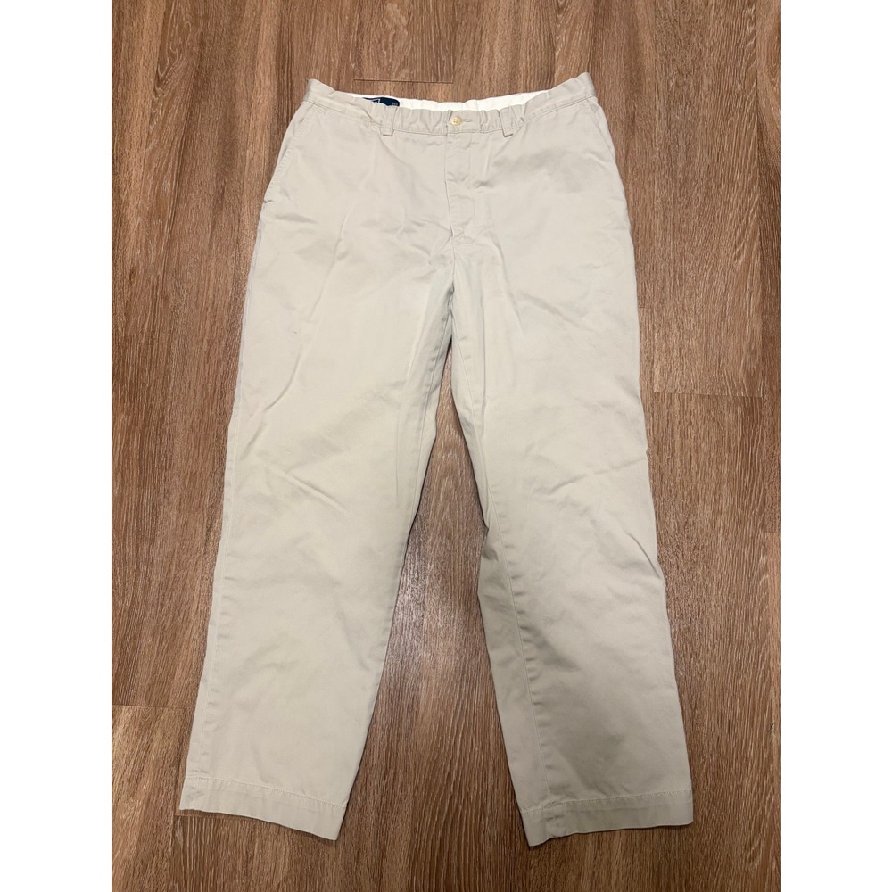 Polo Ralph Lauren Prospect Pant Mens 36x30 Khaki Tan Cotton Straight Chino Pant